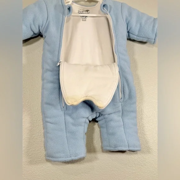 Baby Merlin’s Magic Sleepsuit Baby Blue Footie Weighted Suit Baby 6-9 Month - Picture 5 of 5